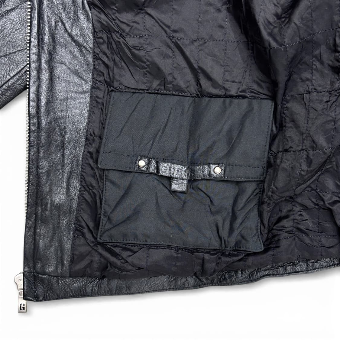 90's 게스 레더 자켓90's 게스 레더 자켓 상품이미지4