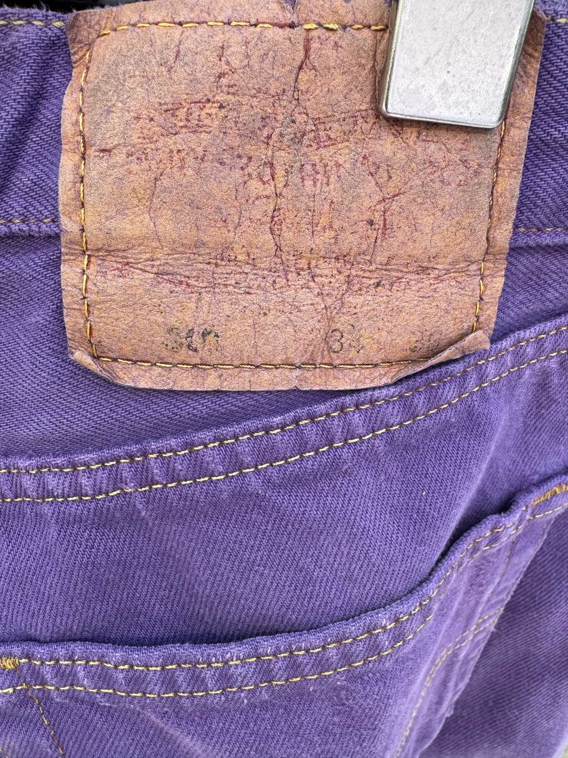 90s 리바이스 501 퍼플데님 상품이미지6