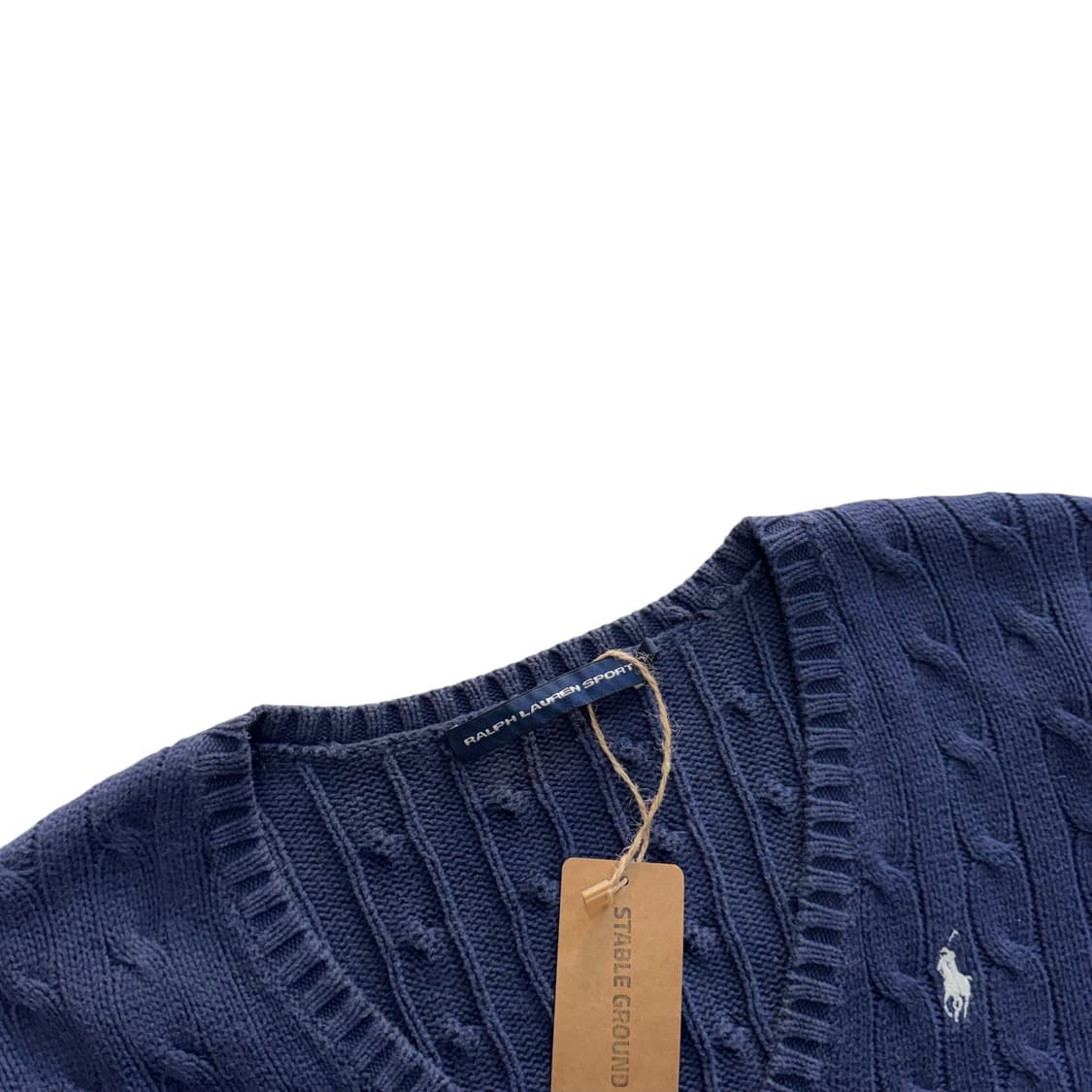 [우먼 XL] 폴로 랄프로렌 우먼스 케이블 브이넥 니트 스웨터 상품이미지3