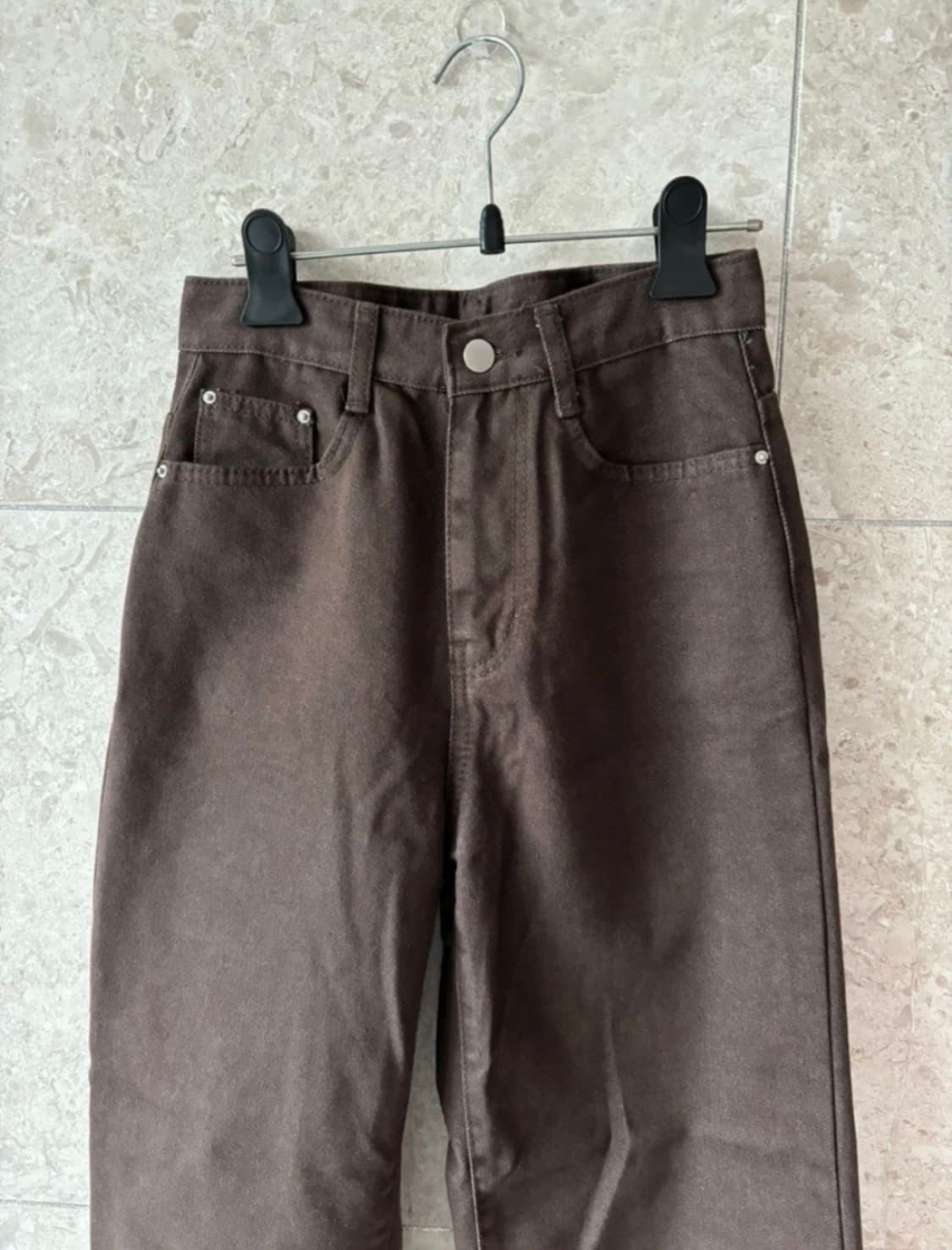 갈색 면바지 갈색 데님바지 브라운 바지 상품이미지2