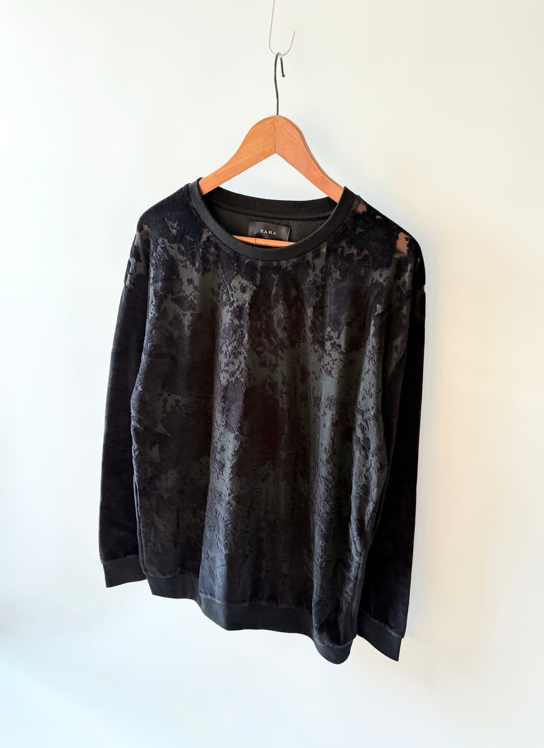 자라 크러쉬드 벨벳 롱 슬리브 상품이미지2