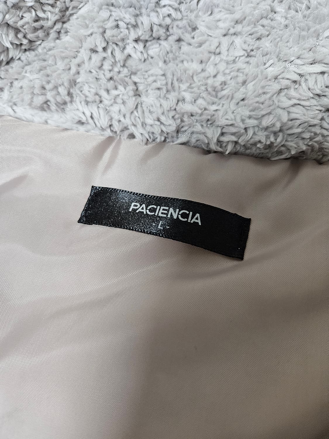 PACIENCIA 와이드숄더 후리스 숏 패딩 L 상품이미지5