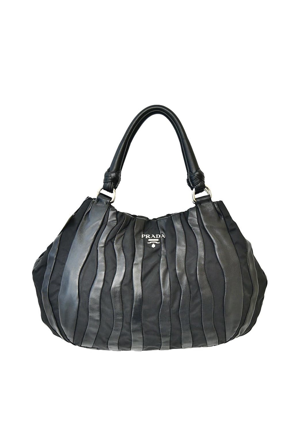 프라다 나일론 나파 레더 웨이브 호보백(정품) 상품이미지1