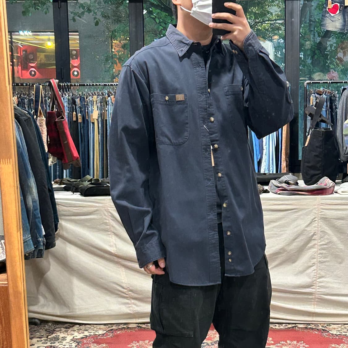 L) Wrangler 랭글러 투포켓 워크웨어 코튼 셔츠 W51 상품이미지8