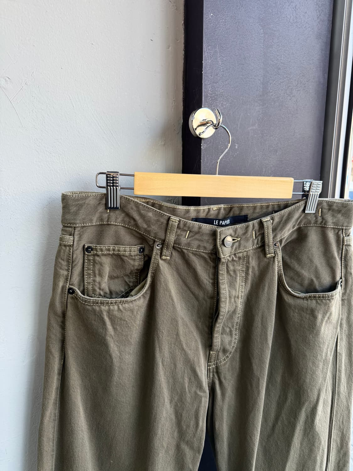 32~33/ 자크뮈스 LE PAPIER 브라운 데님 팬츠 상품이미지3