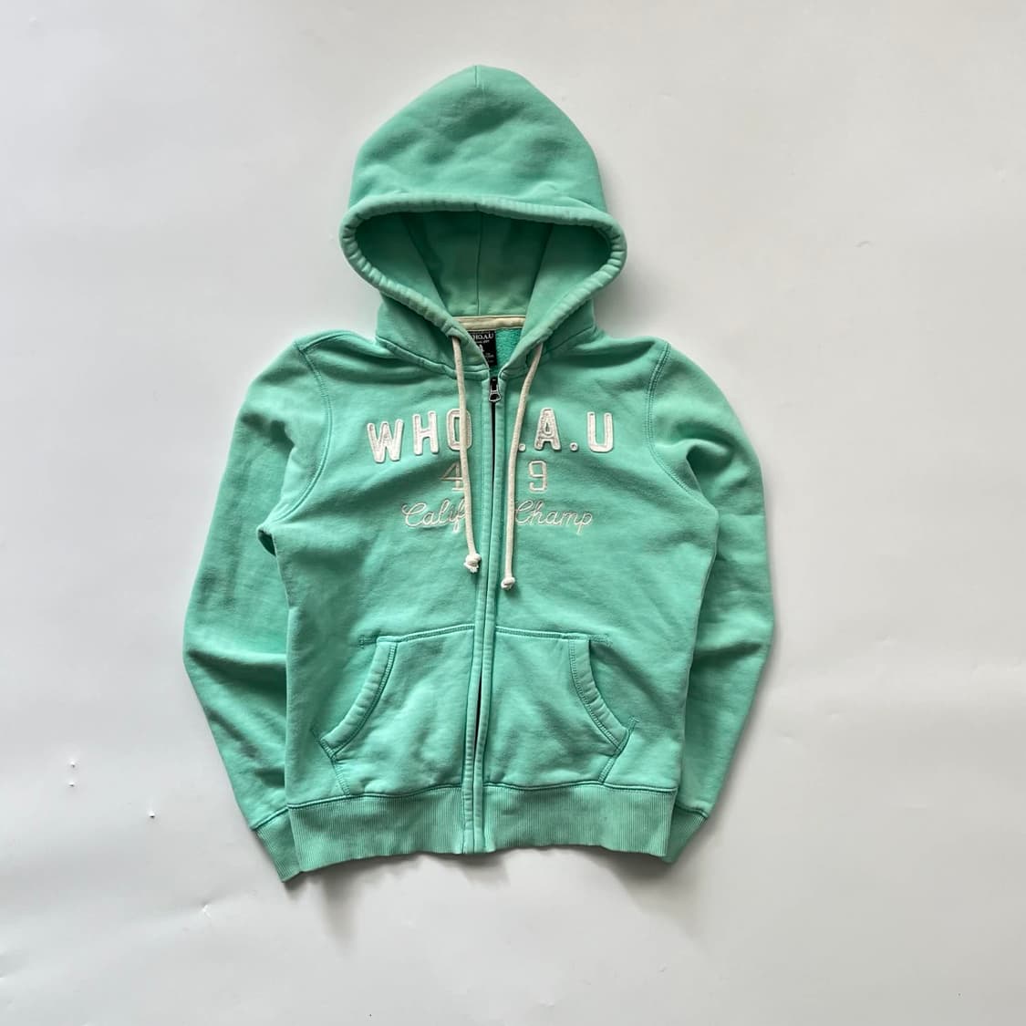 후아유 y2k 러블리힙 스웻 걸즈 후드집업 희귀져지(M) 상품이미지2