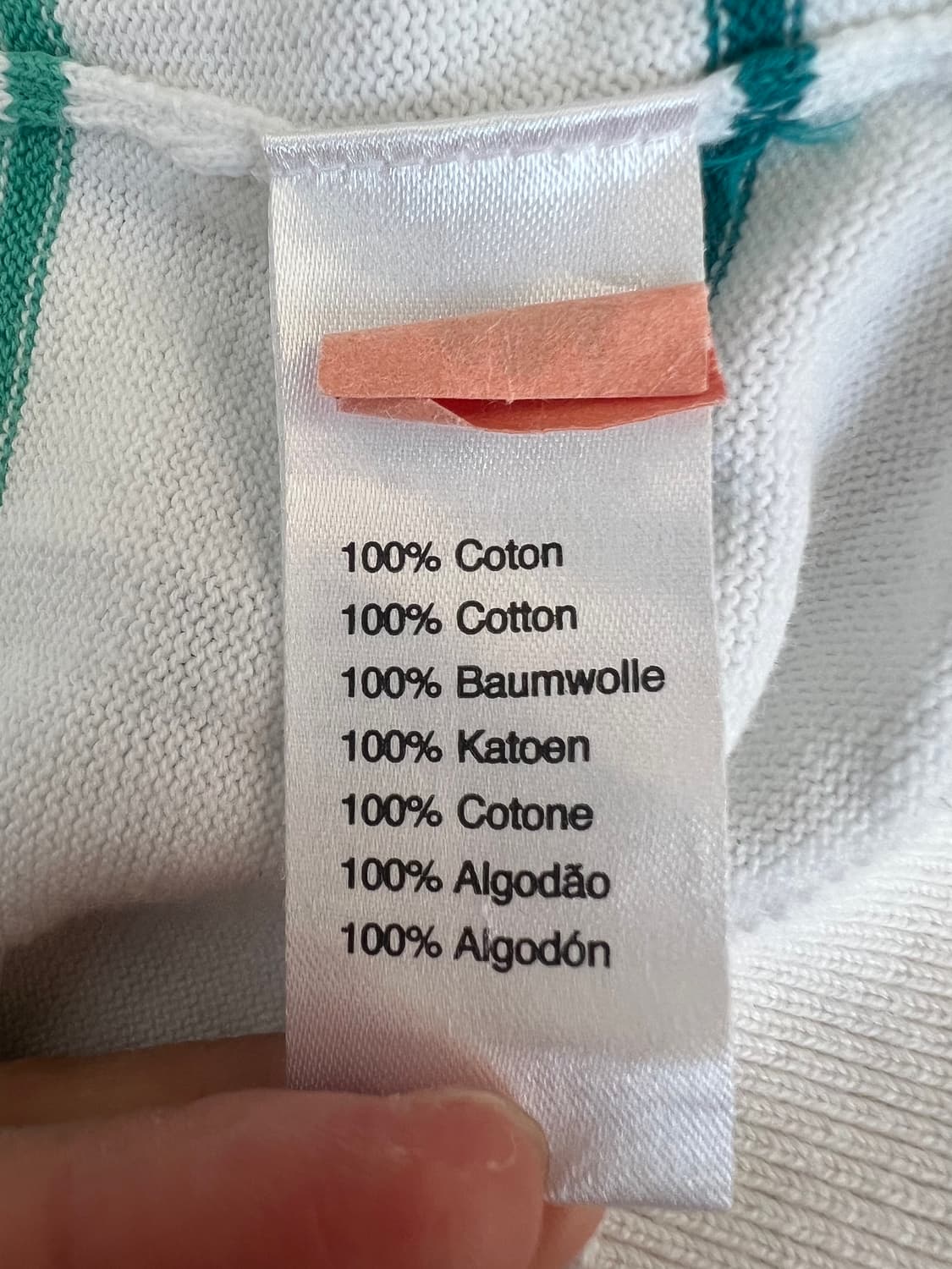 라코스테 여성 아이보리 스트라이프니트 코튼니트 상품이미지8