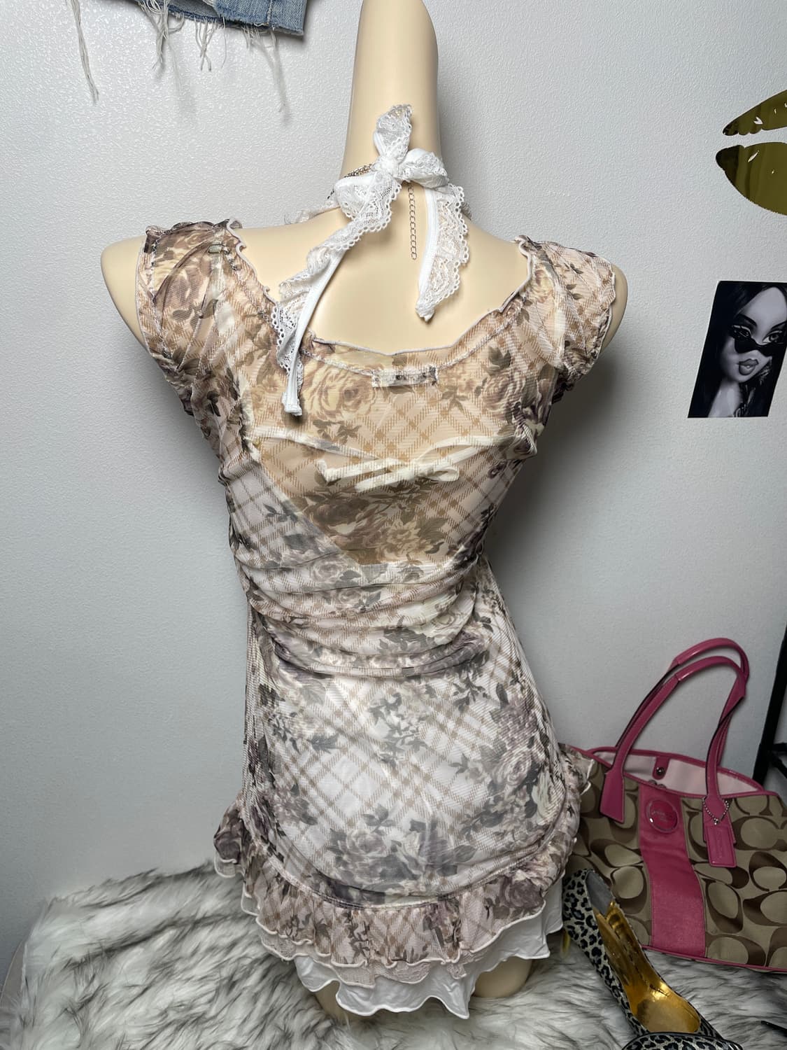 Rosacherry 페어리 플라워 원피스 세트 (3pcs) 상품이미지4