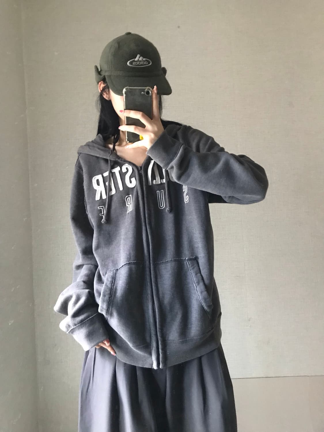 홀리스터 그레이 후드집업 상품이미지5