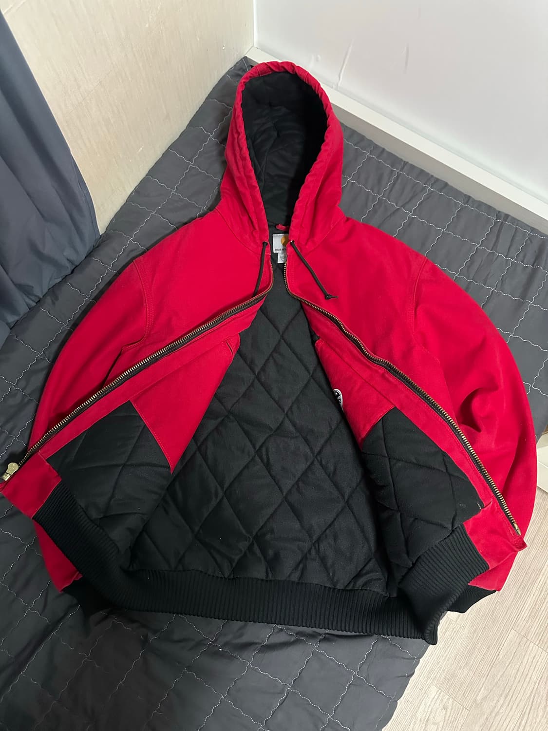 칼하트 액티브 자켓 레드 M 상품이미지4