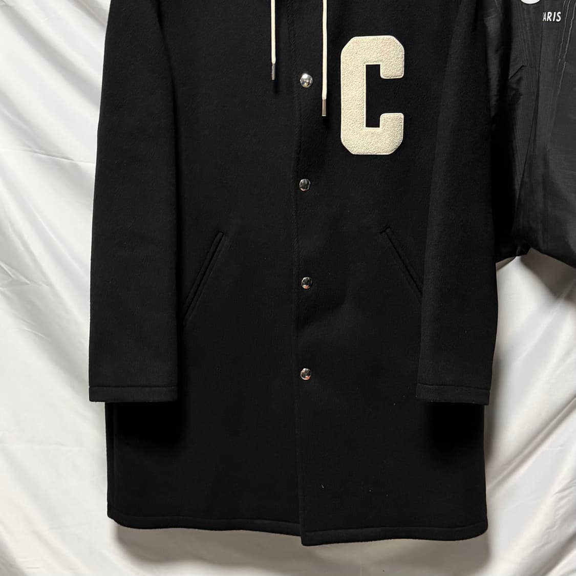 [S+급/오버핏44] 셀린느 더블 페이스 울 코트 테디 자켓 상품이미지3