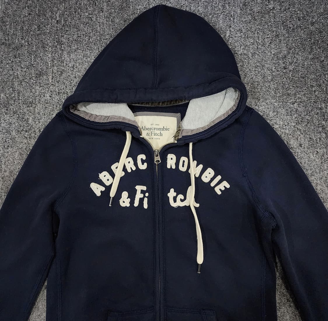 아베크롬비 앤 피치 스펠아웃 로고 Y2K 후드집업 M 상품이미지4