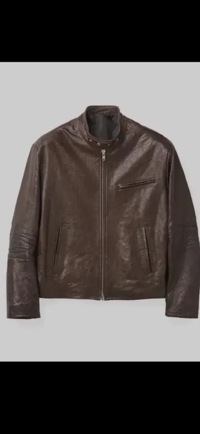 쿠어 엠보 양가죽자켓M 새상품 상품이미지1