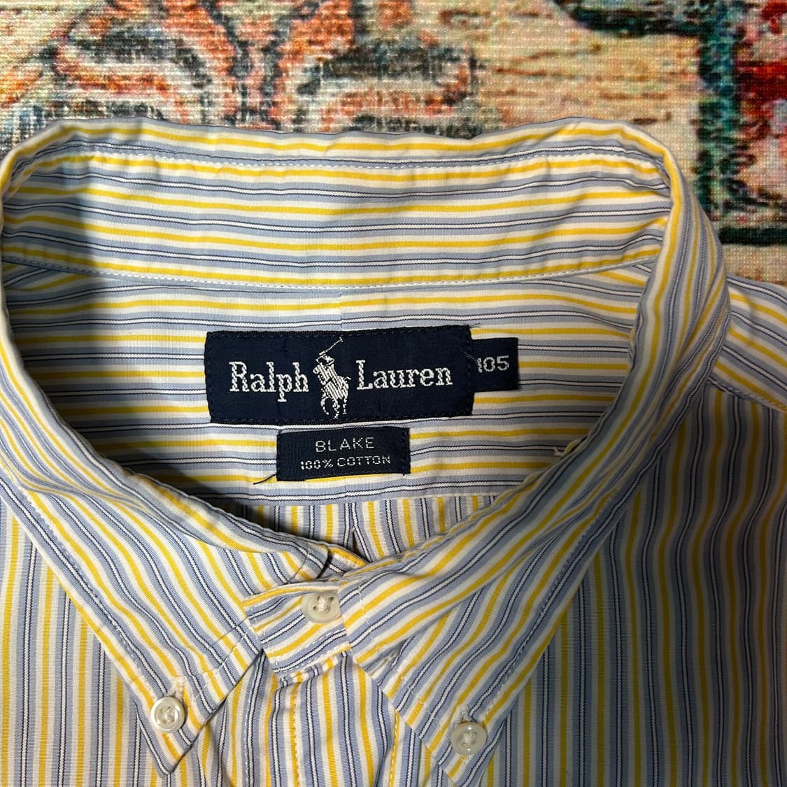 [XL] 90s 폴로 랄프로렌 스트라이프 반팔 셔츠 상품이미지3