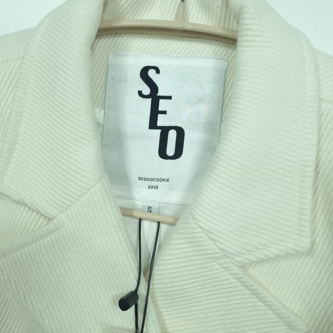 SEOOOCOOKIE 서쿠키 아이보리색 7부 자켓 S 사이즈 상품이미지3