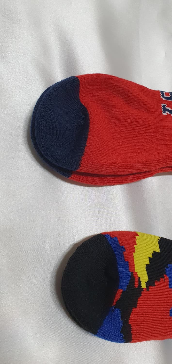 레드 블루 옐로우 폴로 랄프로렌 호랑이 범 추상화 양말 상품이미지2