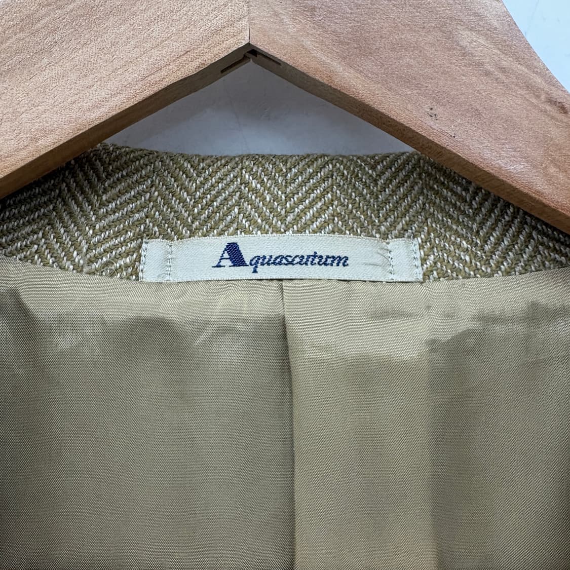 아쿠아스큐텀 헤링본 자켓 여성 S 상품이미지4