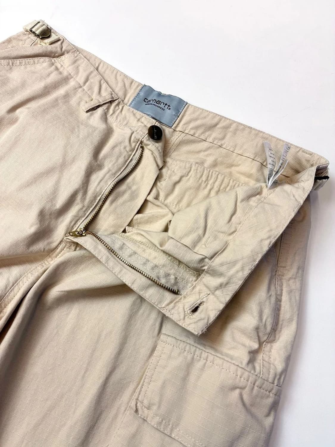칼하트 윕 베이지 립스탑 카고 와이드 팬츠 PN5575    상품이미지3