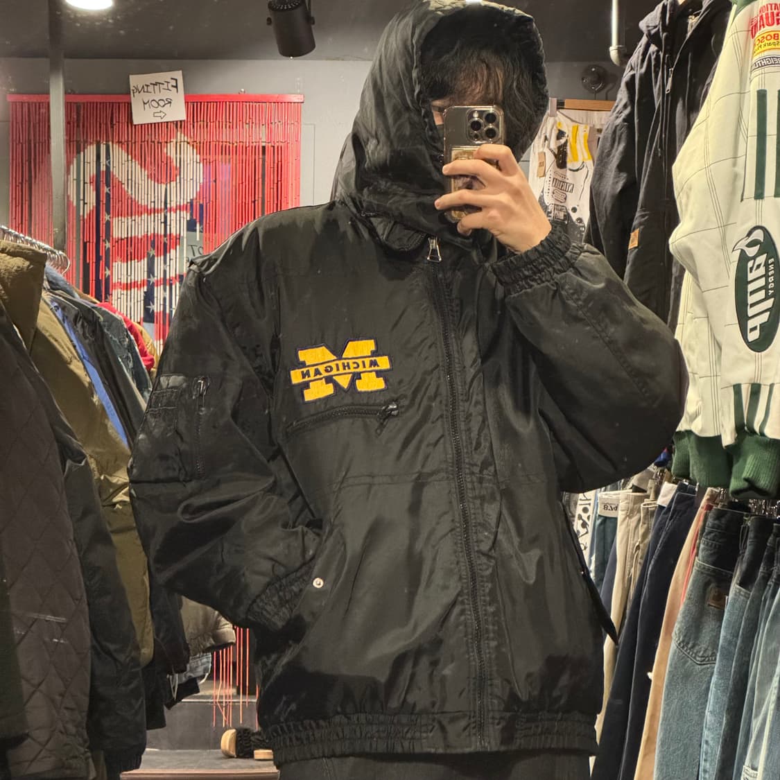 [IM]올드스쿨 Air Gear Michigan 패치로고 후드점퍼 상품이미지5