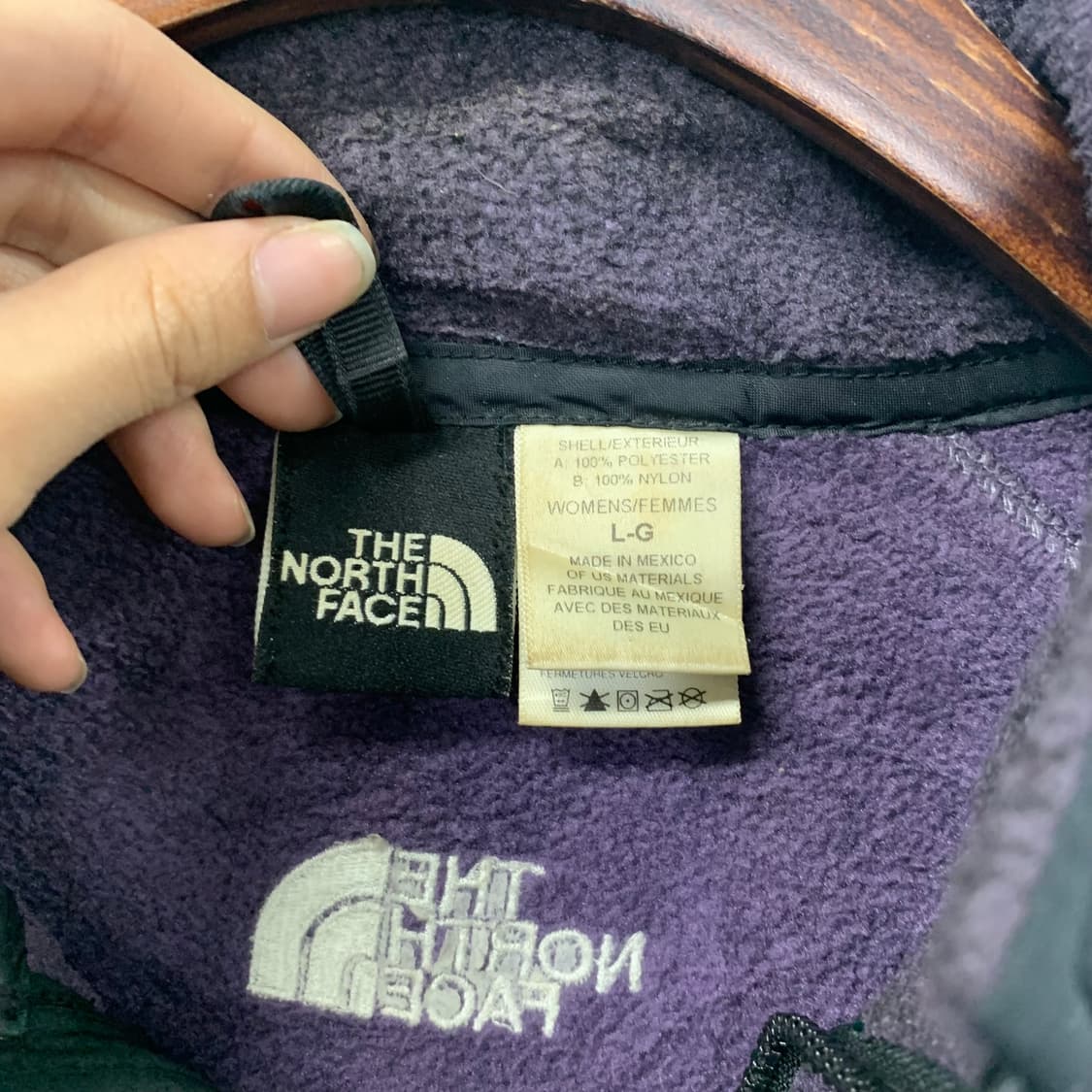노스페이스 자수로고 퍼플 윈드 플리스 자켓 상품이미지6