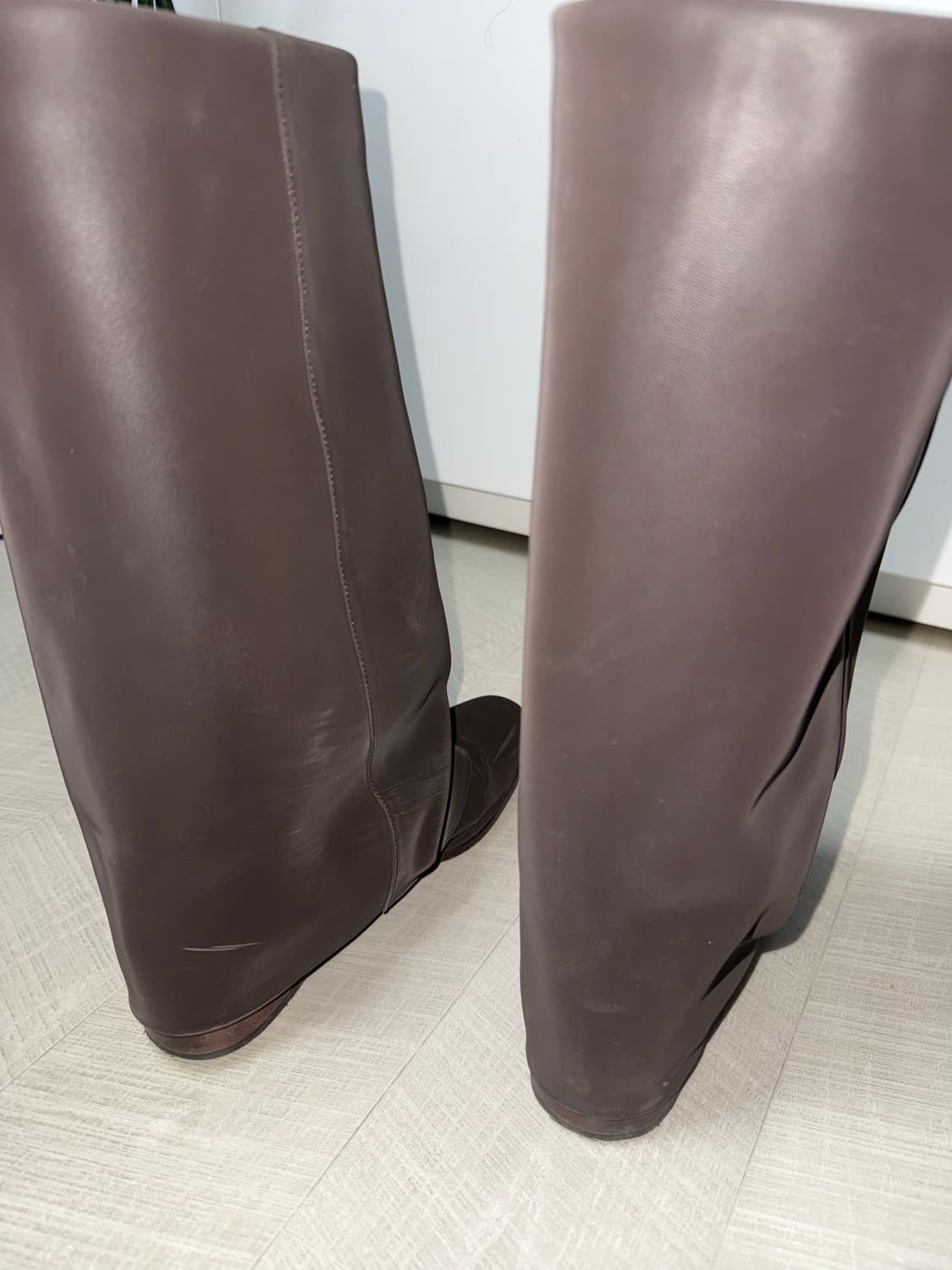 WRINKLE LEATHER BOOTS (DARK BROWN) 245 상품이미지7