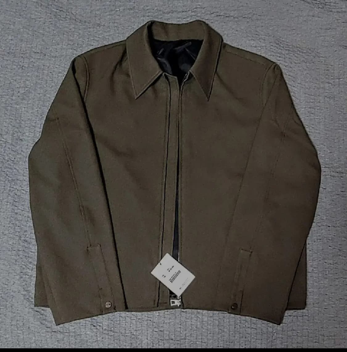 트윌 미니멀 크롭 점퍼 상품이미지10