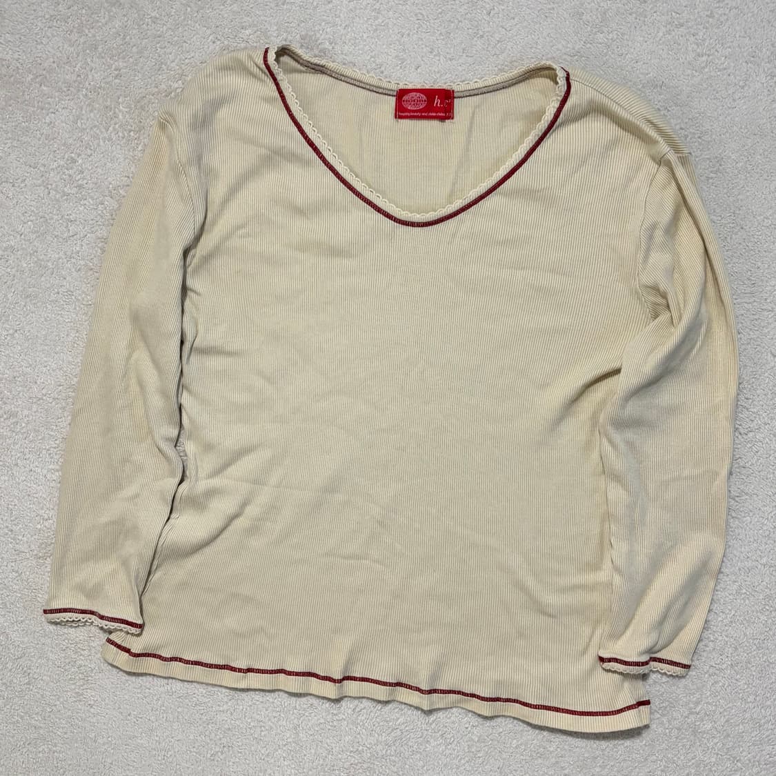 일본빈티지 hbc 골지 레이어드 이너 탑 상품이미지1