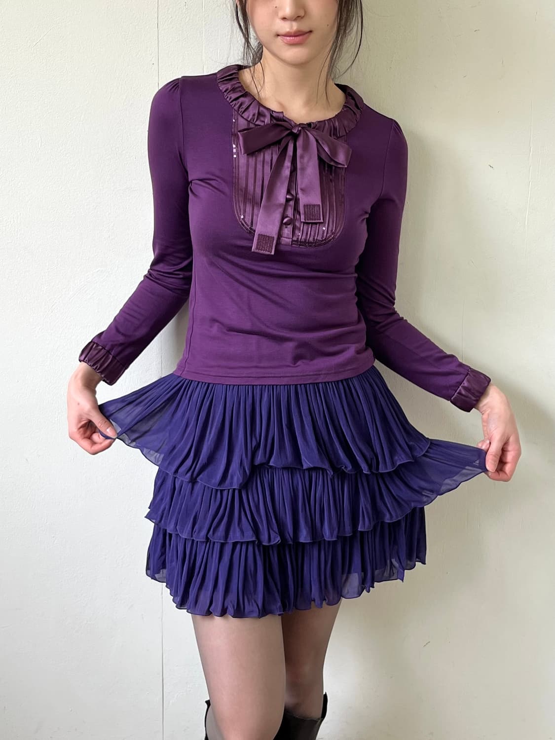 courreges 퍼플 블라우스 상품이미지8