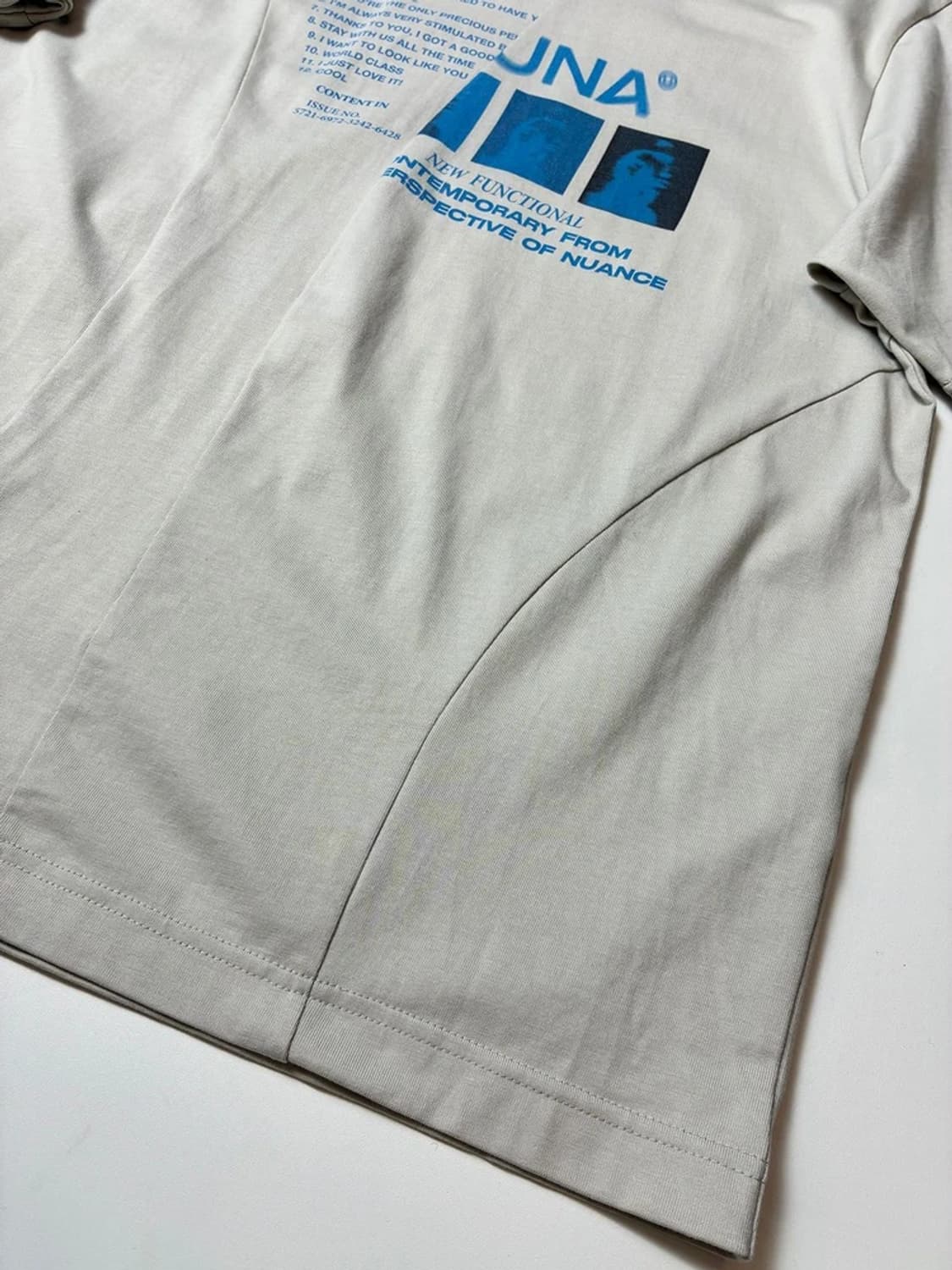 언어펙티드 25ss UNAFFECTED 위글 컷 반팔 티셔츠 PN9046 상품이미지4