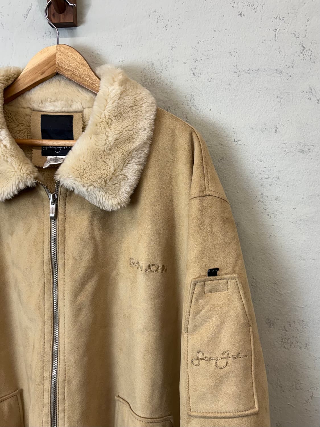 SeanJohn 션존 90s 올드스쿨 무스탕 자켓 상품이미지3