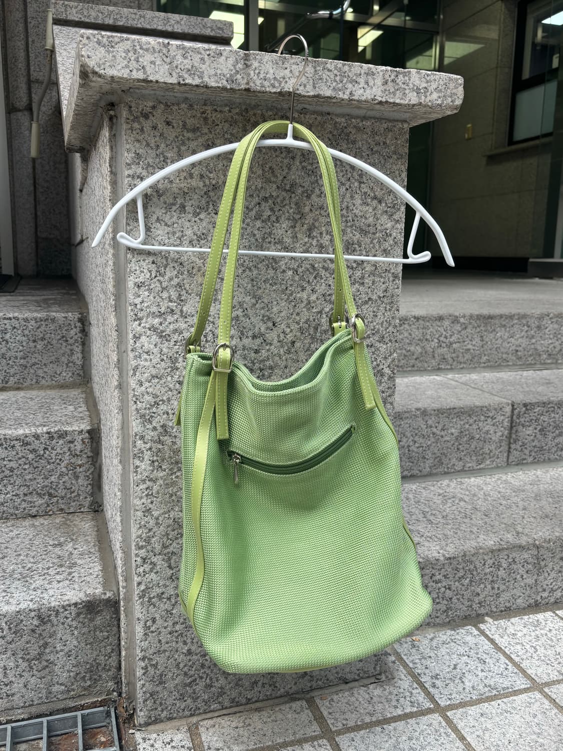 그로스 스트랩 루즈 숄더백 상품이미지4