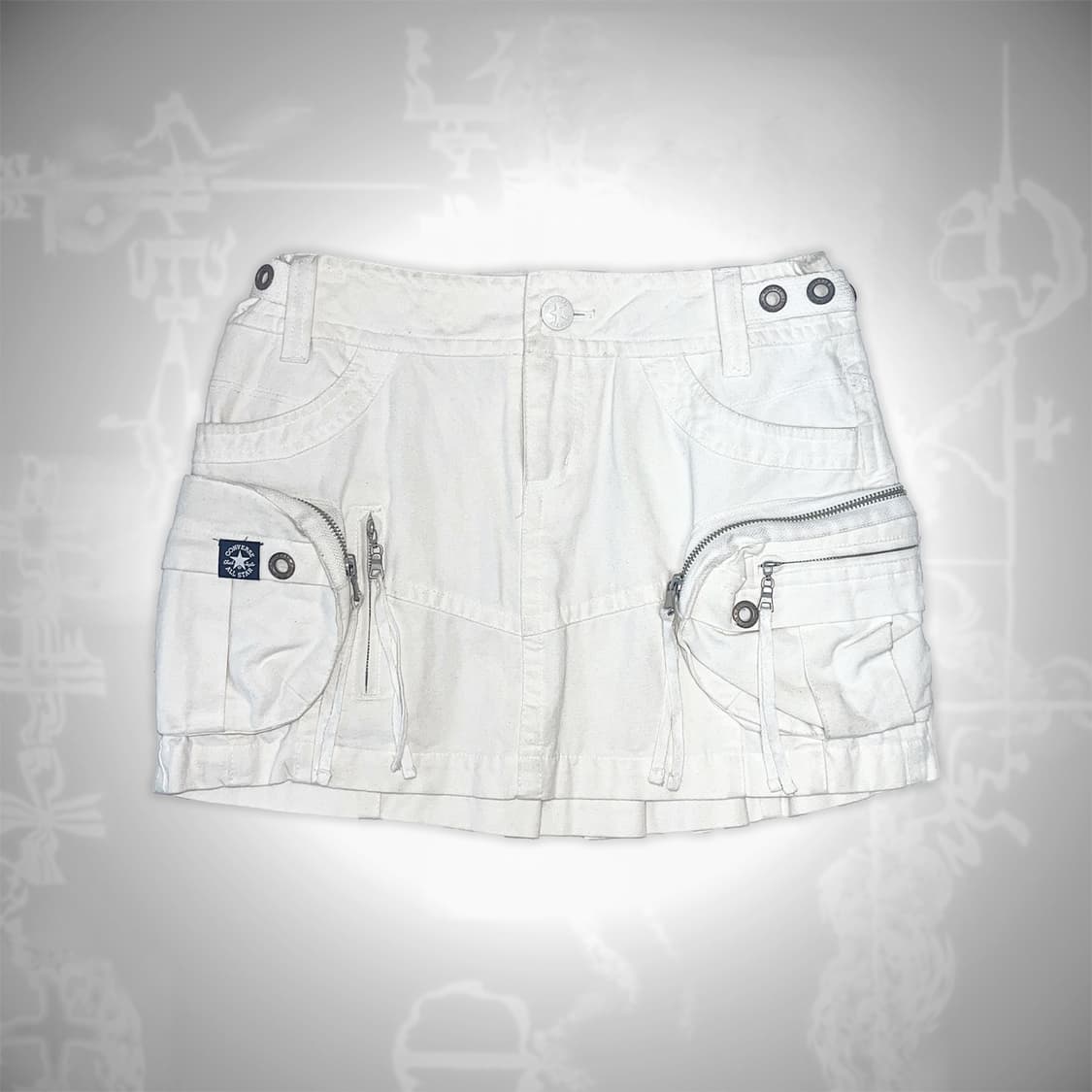 CONVERSE White CargoSkirt 컨버스 화이트 카고스커트 상품이미지1