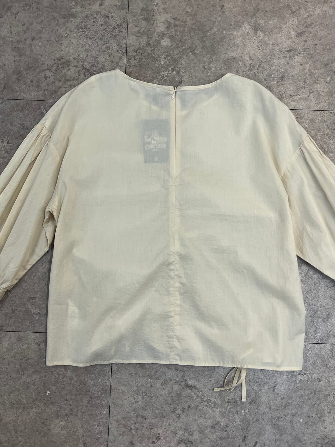 빈티지 셔링 블라우스 베이지 #csz3735 상품이미지8