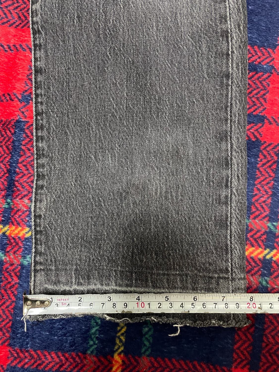 리바이스 501 흑청 워싱진 상품이미지6