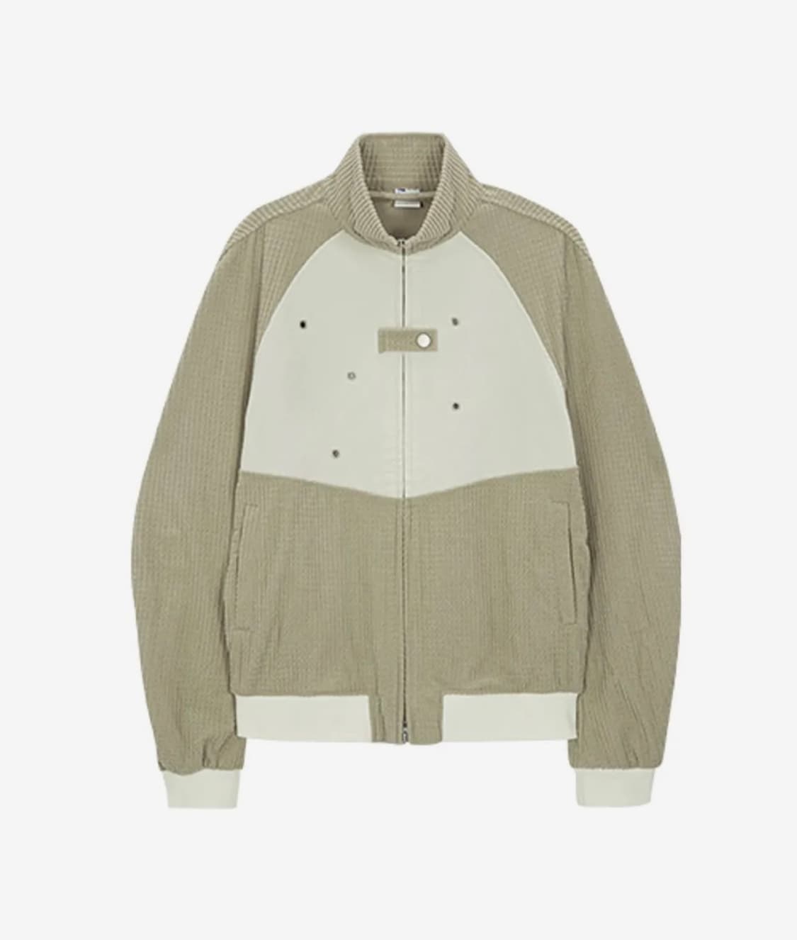 더콜디스트모먼트 waffle bomber jacket (beige) M 상품이미지1