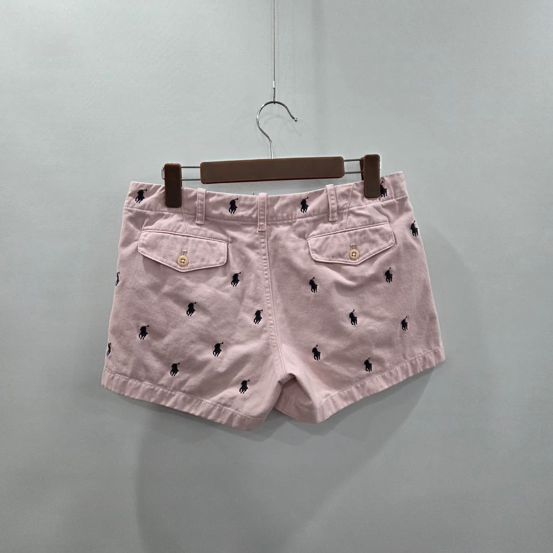 폴로랄프로렌 스포츠 우먼 멀티포니 코튼 쇼츠 연핑크 4 상품이미지2