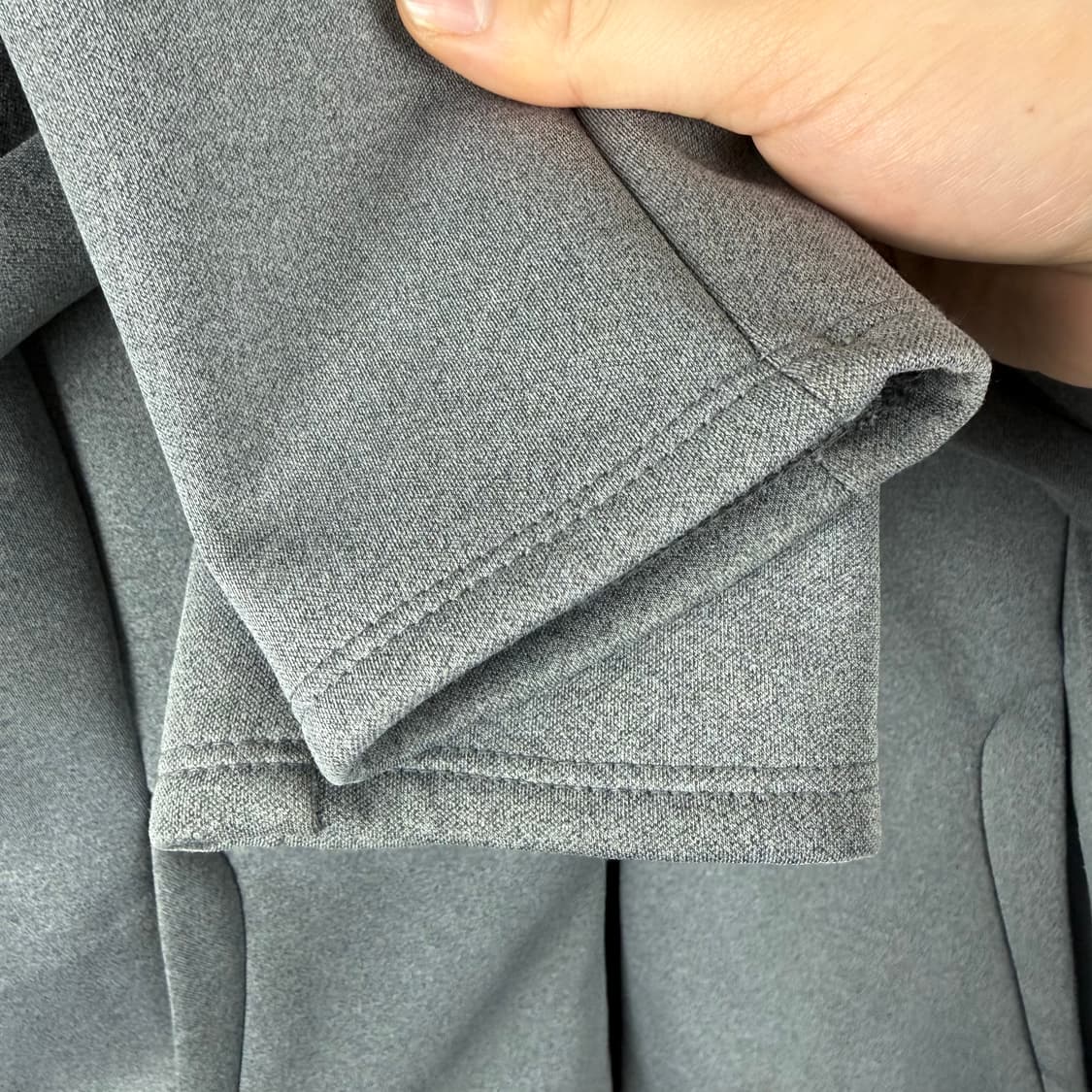 (무료배송)M) 데상트 우먼스 트레이닝 기모 후드집업 그레이 상품이미지4