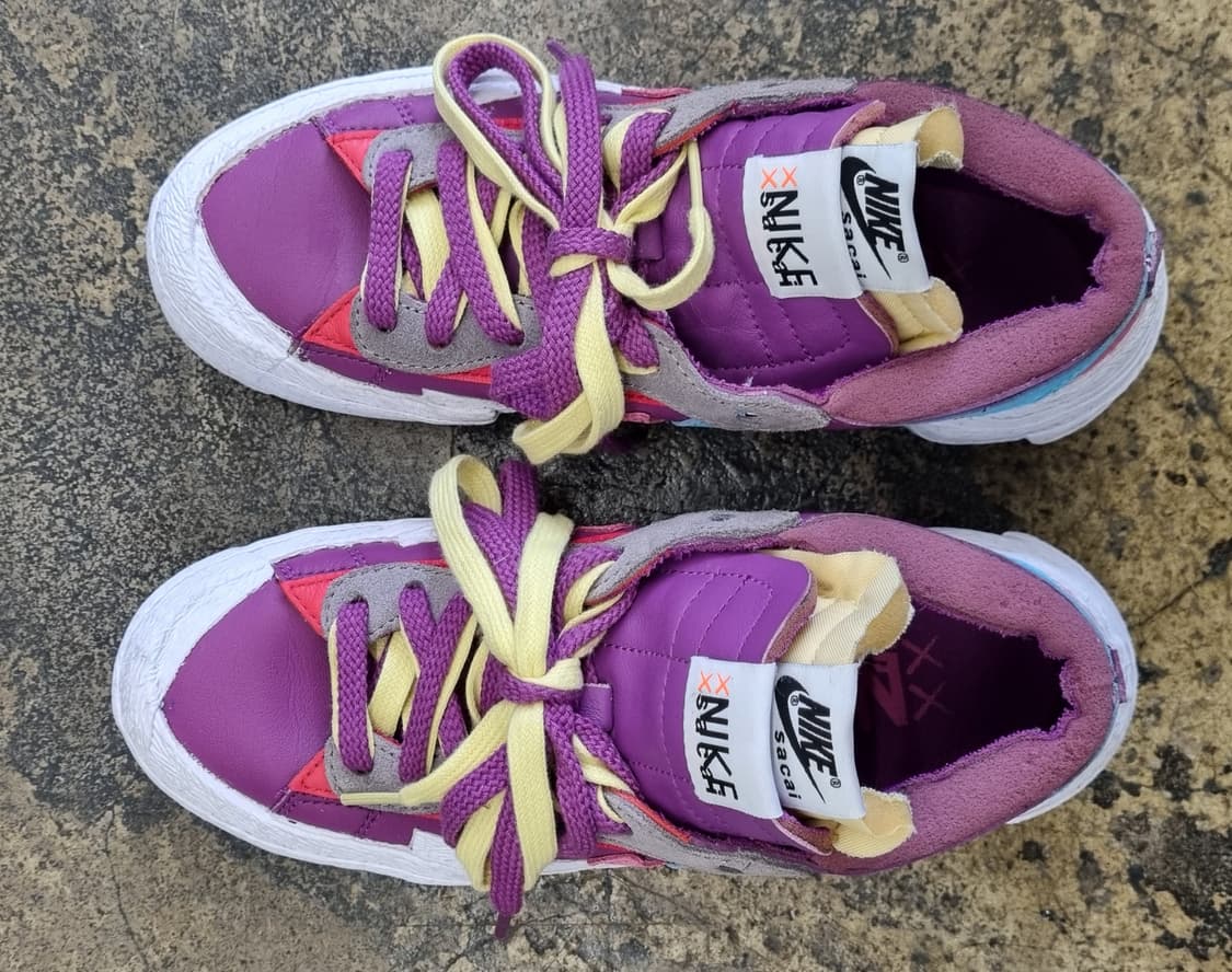 나이키 x 사카이 x KAWS 블레이저 로우 '퍼플 더스크' 상품이미지5