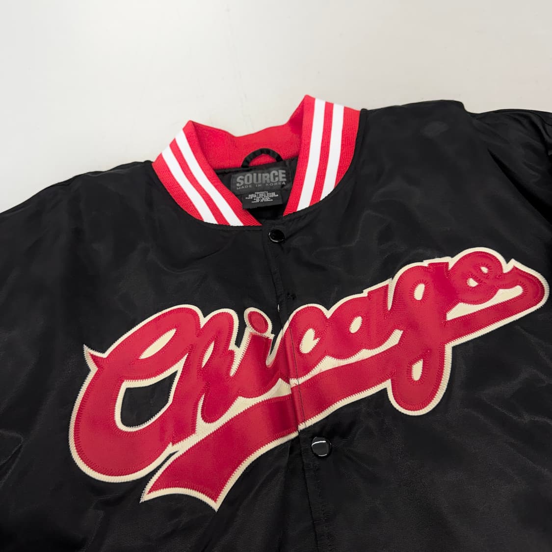 90s 시카고 용자수 올드스쿨 바시티 점퍼 자켓 상품이미지4