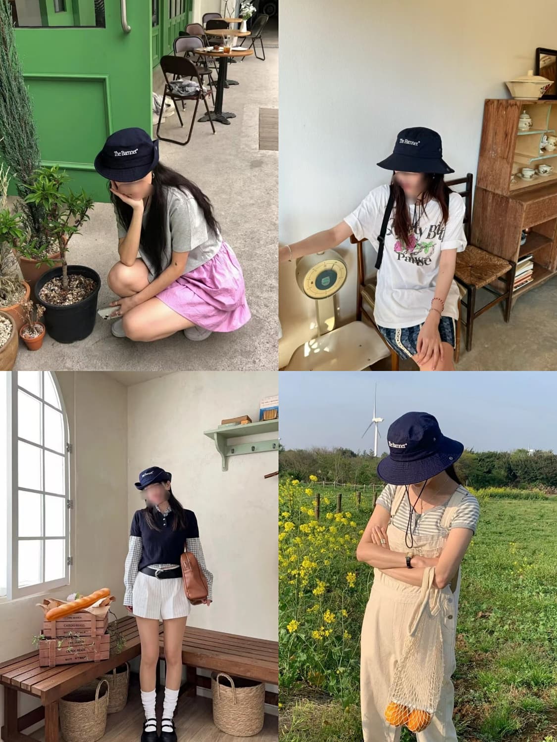 네이비  더바넷 버킷햇 어부모자 벙거지모자 상품이미지4