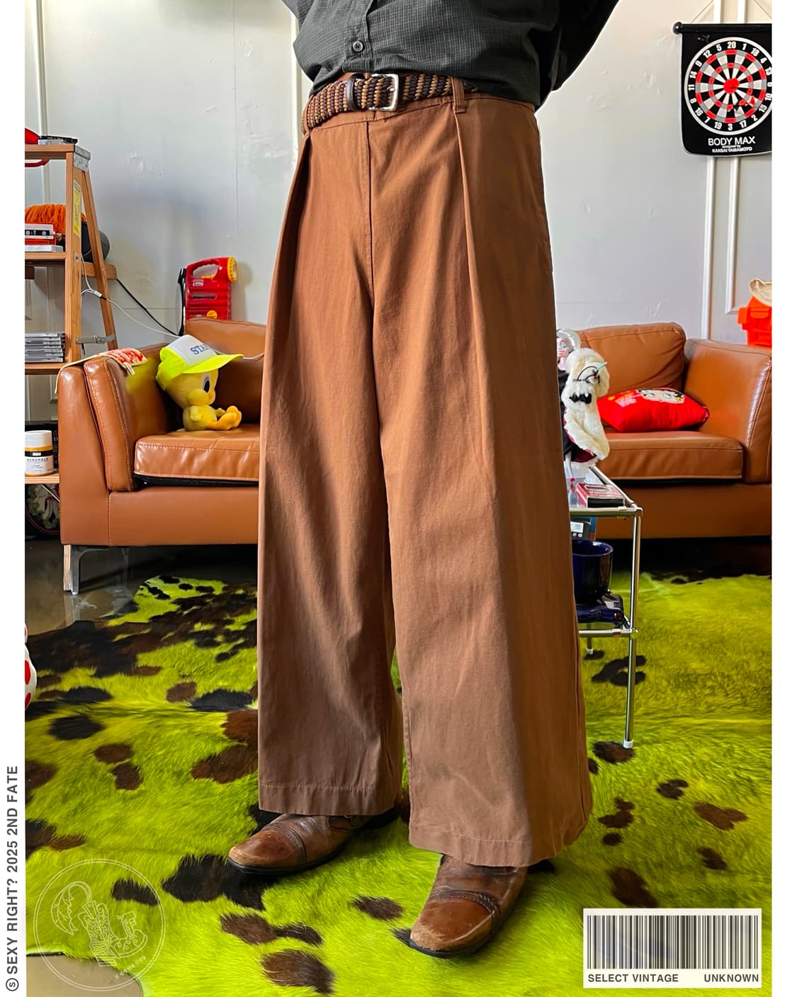 Vintage One-Tuck Balloon Cotton Trouser 상품이미지1