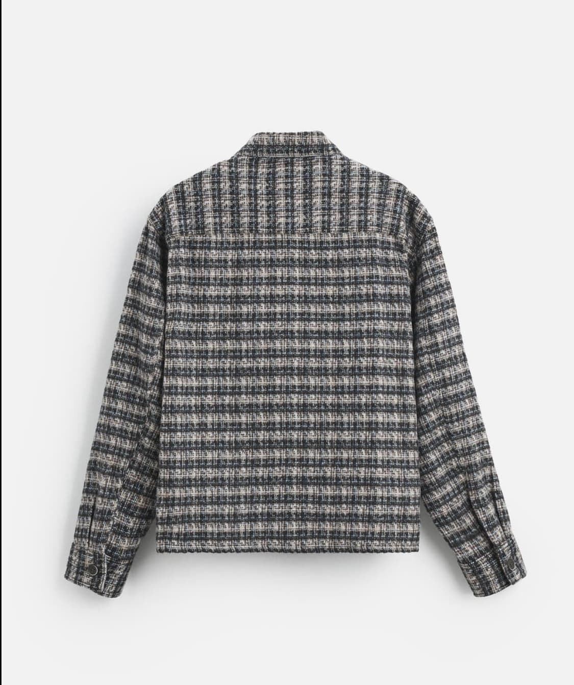 자라 소프트 텍스처 오버 셔츠 블랙 상품이미지2