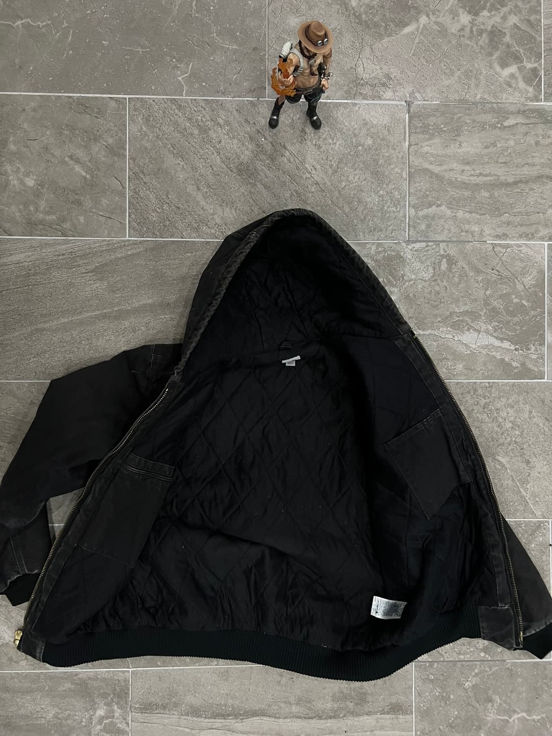 (L-TALL) 칼하트 후드 덕 액티브 자켓 J130 BLK 블랙 상품이미지3