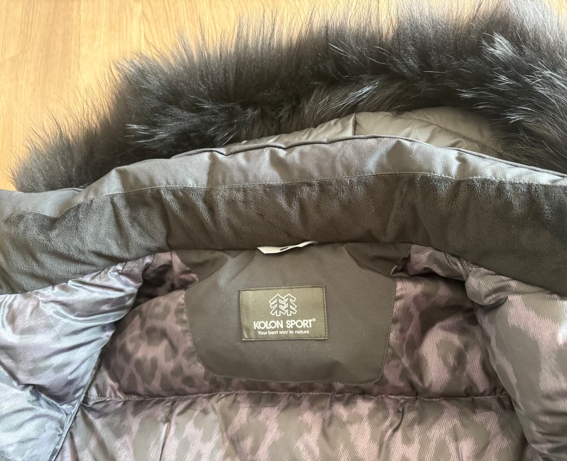 새상품급 코오롱 안타티카 중기장 구스다운패딩 85 상품이미지5