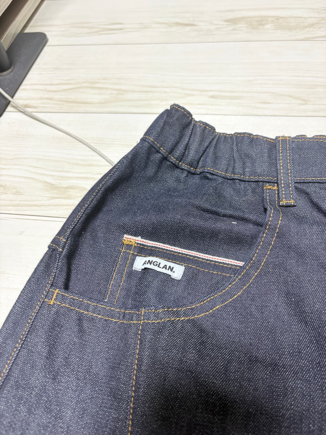 앵글런 turn up selvedge denim half pants  상품이미지9