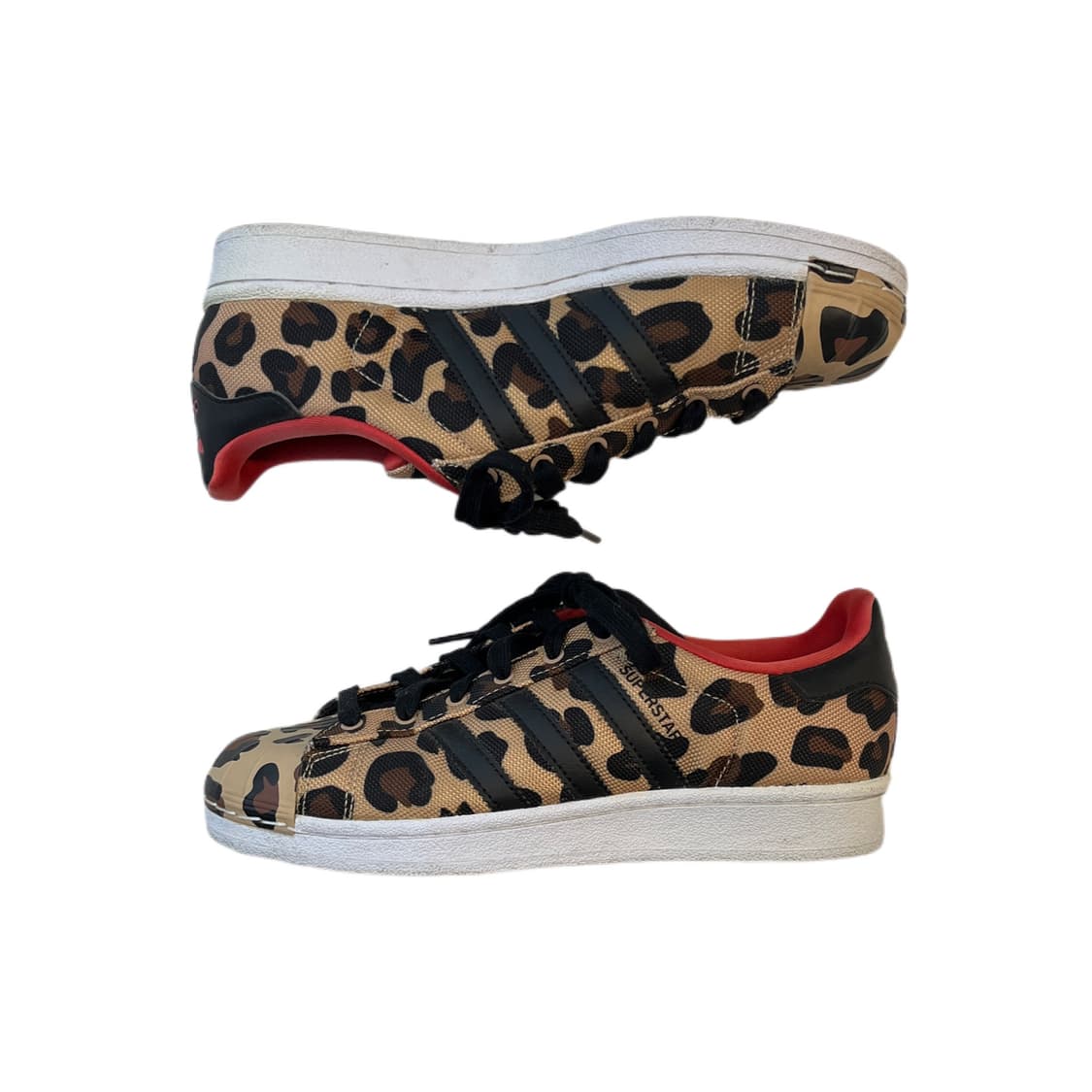 아디다스 레오파드 송치 슈퍼스타 스니커즈 225 상품이미지3