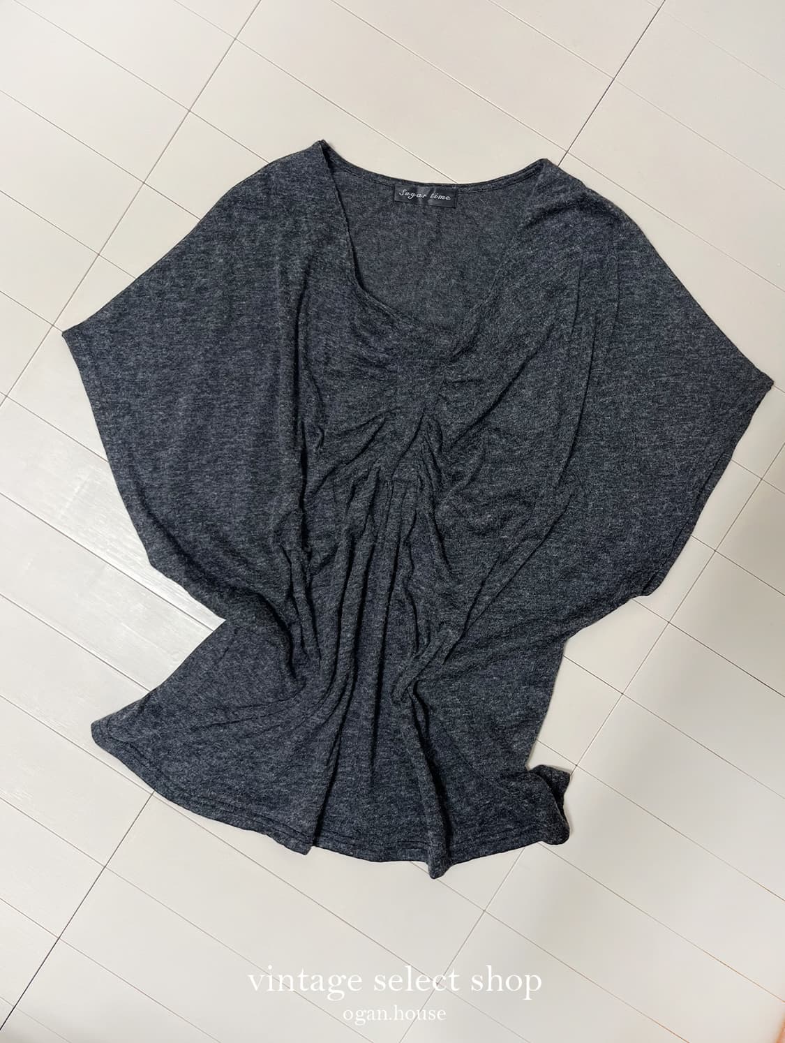 vintage angora pinch knit top 상품이미지3