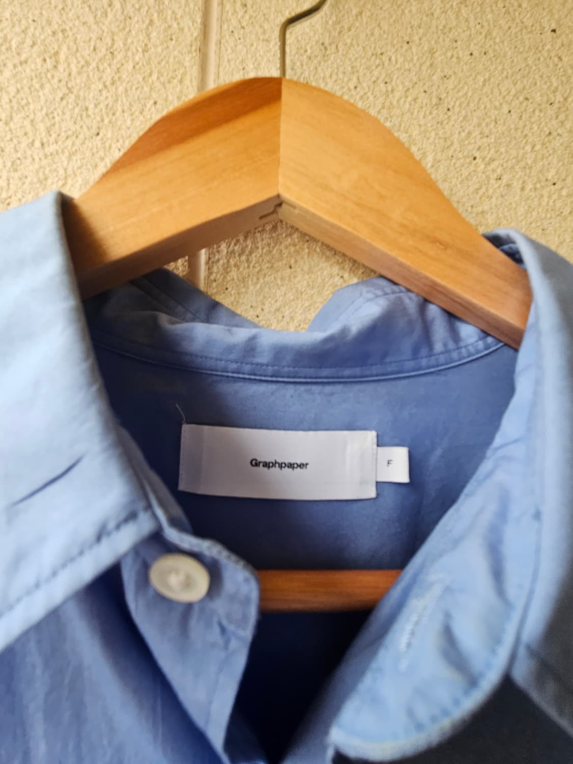 (F) 그라프페이퍼 블루 셔츠 상품이미지2
