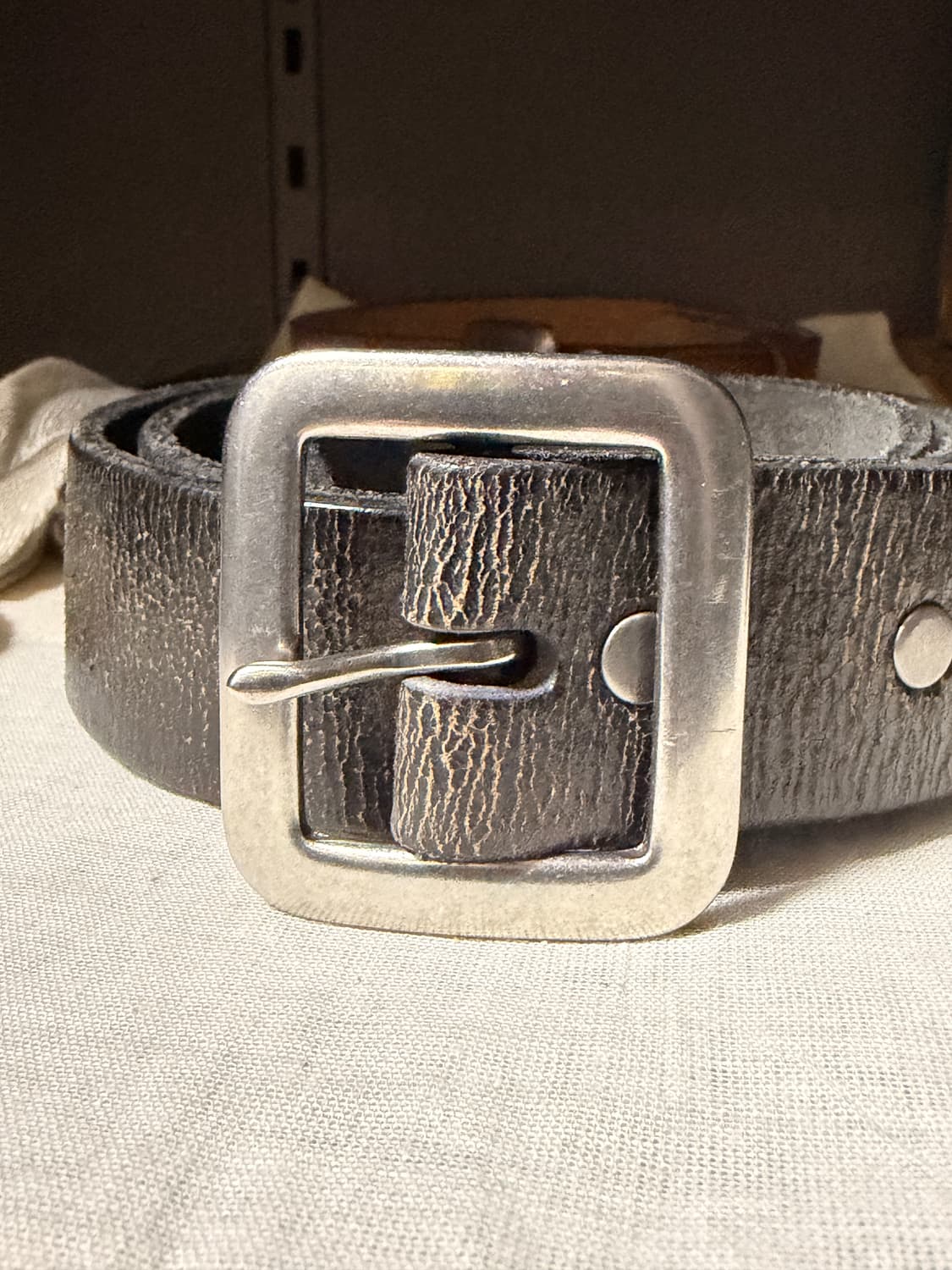 RRL 핸드 버니시 벨트 32사이즈 상품이미지2