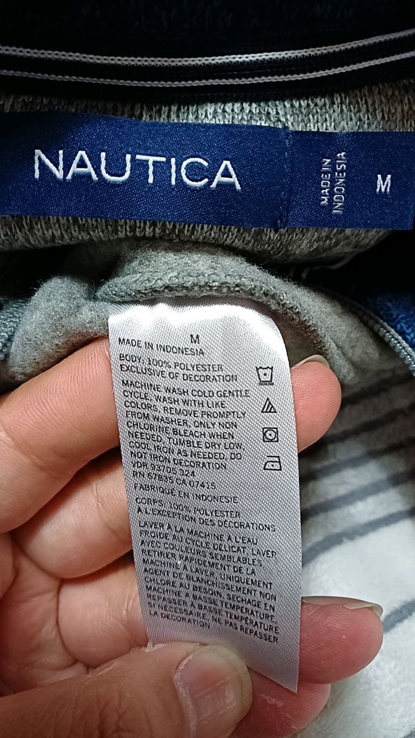 노티카 반집업 기모니트 110 가슴61 기장73 상품이미지4